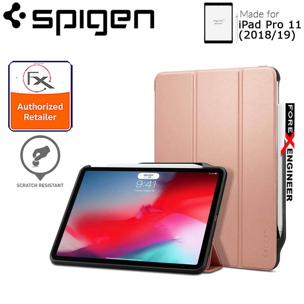 Spigen Smart Fold 2 for iPad Pro 11" (2018-19) - with build in Apple Pencil slot - Rose Gold