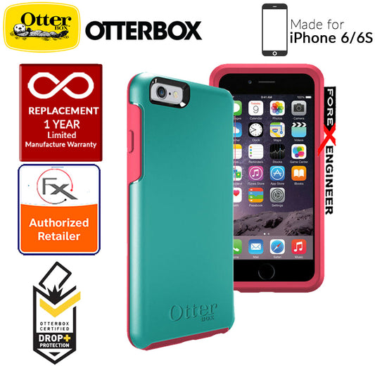 OtterBox Symmetry Series for iPhone 6s - 6 - Teal Rose