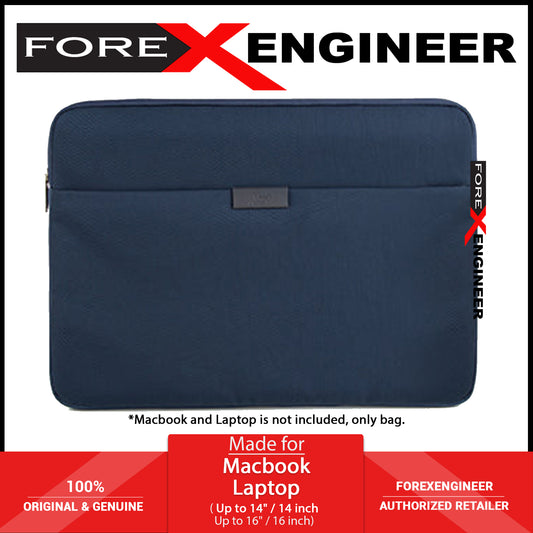 UNIQ Bergen Protective Nylon Laptop Sleeve for MacBook and Laptops Up to 14" - Abyss Blue ( Barcode: 8886463680681 )
