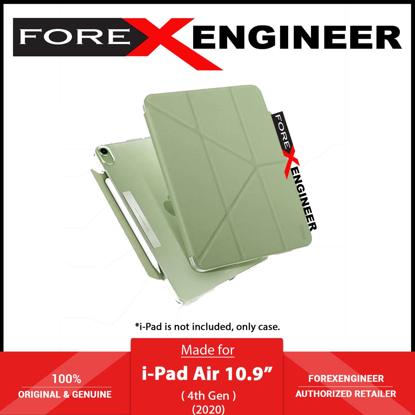 UNIQ Camden for i-Pad Air 10.9" 5th 2022  - 4th Gen 2020 - Sage Green (Barcode: 8886463675496 )