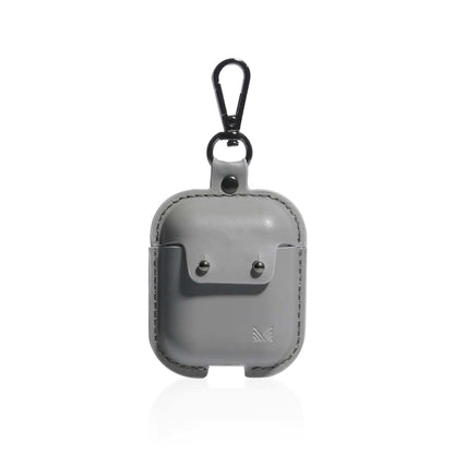 Monocozzi Handcrafted Equisite Genuine Leather Case for Airpods Gen 1 - 2 - Light Grey  (Barcode: 4895199105898 ) - Forexengineer -Malaysia- 4895199105898