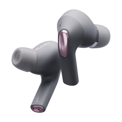 Sudio Wireless Earphone E2 - Hybrid Active Noise Cancellation Spatial Audio - Grey (Barcode: 7350071384657 ) - Forexengineer -Malaysia- 7350071384657