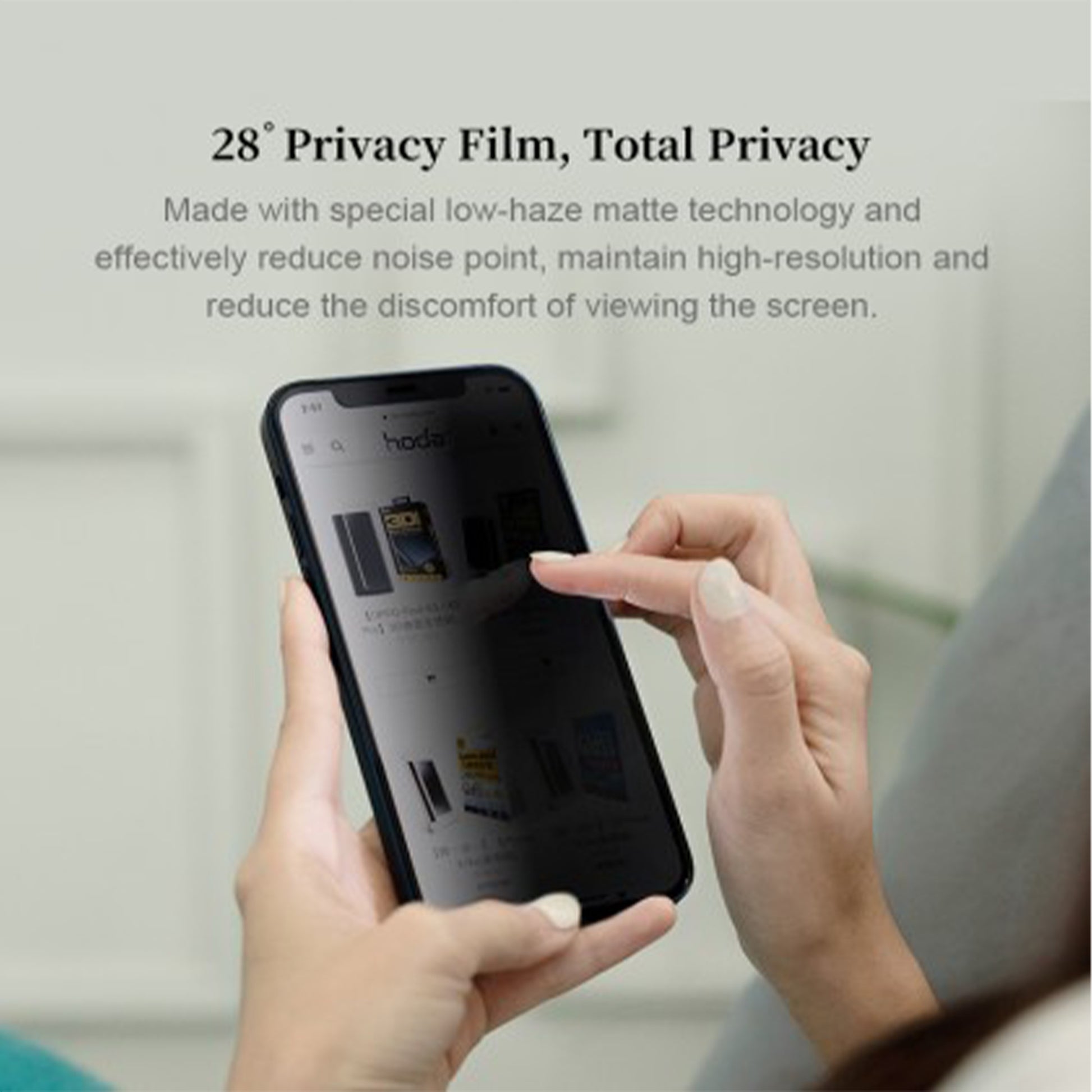 Hoda Tempered Glass for 14 Pro Max ( Anti-Peeper 2.5D 0.33mm Full Coverage ) - Privacy (Barcode: 4711103545836 ) - Forexengineer -Malaysia- 4711103545836