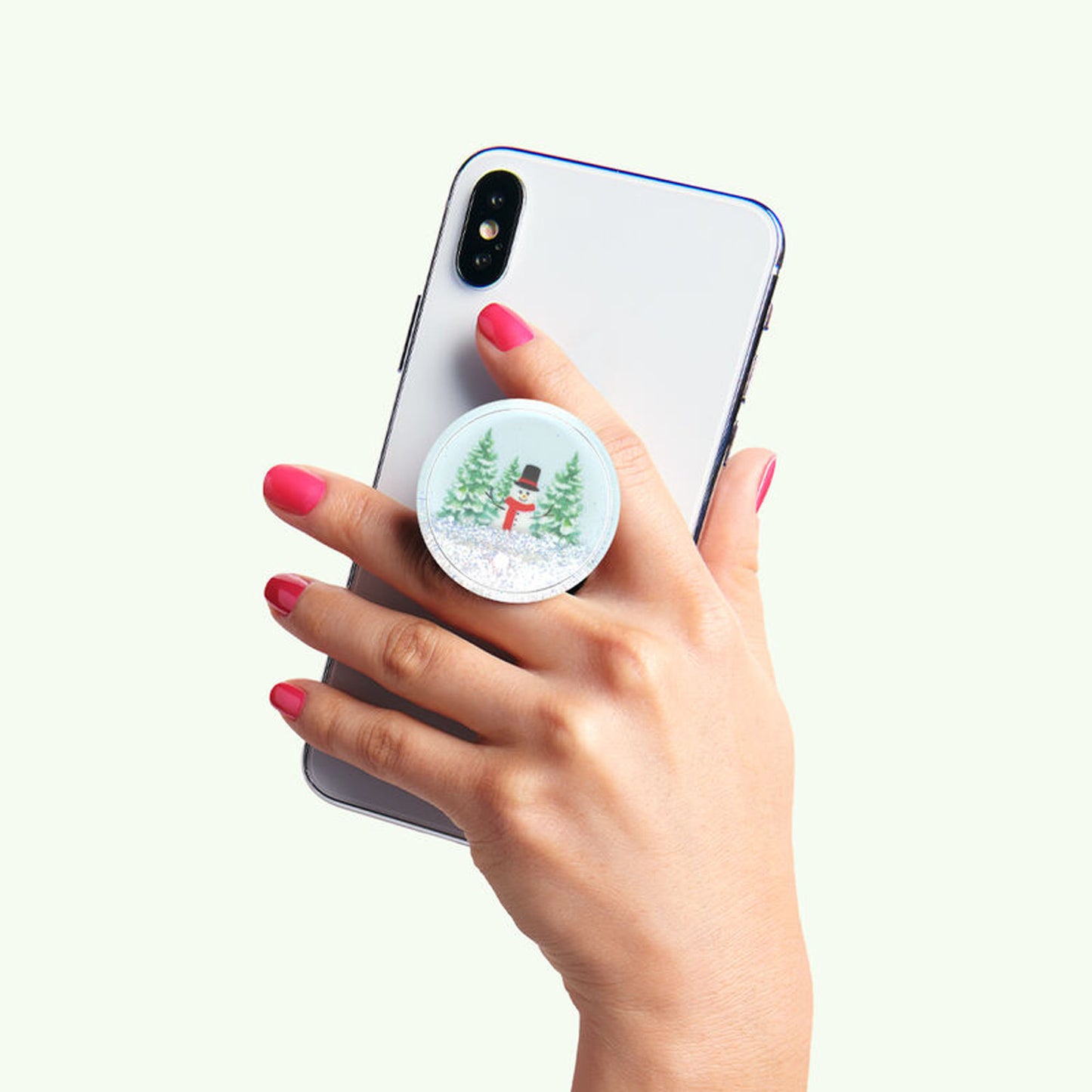 PopSockets PopGrip Luxe Swappable - Tidepool Snow Globe Wonderland