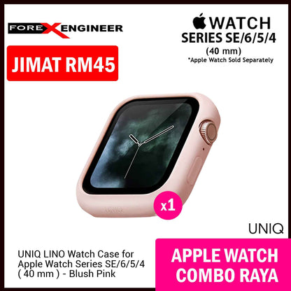 COMBO RAYA UNIQ Lino Watch Case + UNIQ Aspen Braided Strap for Apple Watch Series SE - 6 - 5 - 4 ( 40mm )