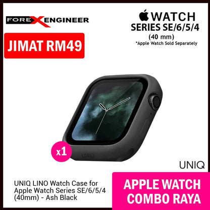 COMBO RAYA UNIQ Lino Watch Case + UAG [U] Dot Silicone Strap for Apple Watch Series SE - 6 - 5 - 4 ( 40mm )