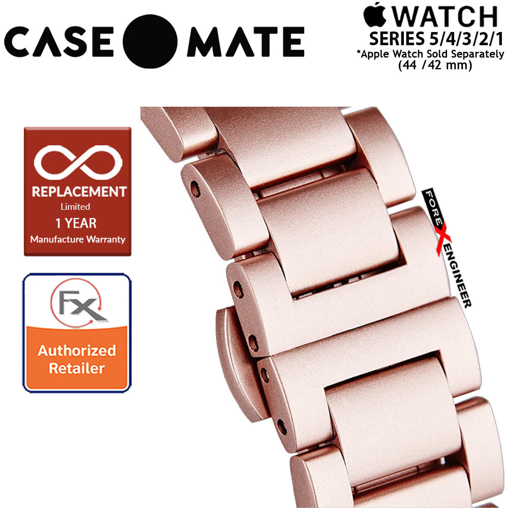 Case Mate Linked Watch Band for Apple Watch Series 5 - 4 - 3 - 2 - 1 ( 42 - 44 mm ) ( Rose Gold ) ( Barcode : 846127183086 )