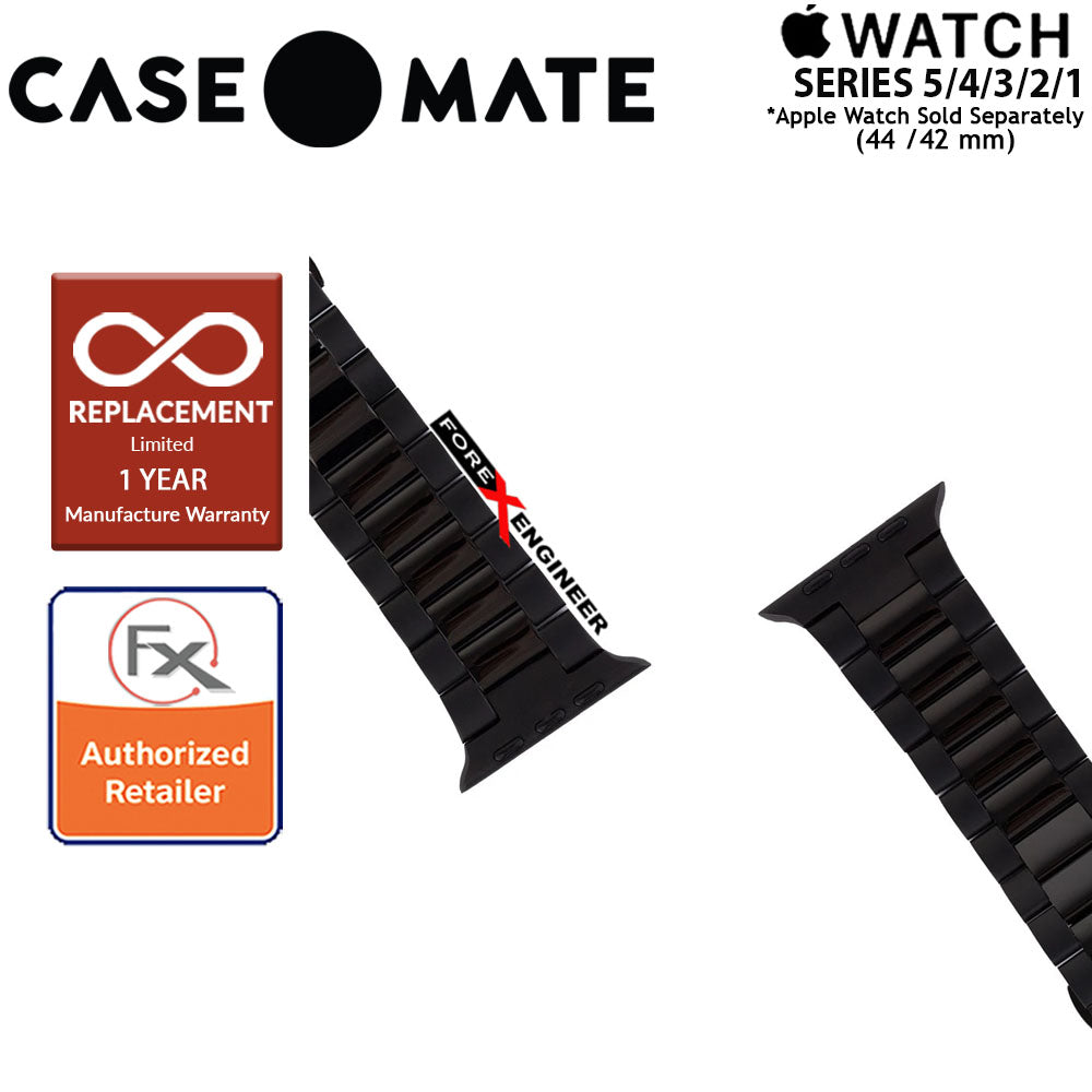 Case Mate Linked Watch Band for Apple Watch Series SE - 6 - 5 - 4 - 3 - 2 - 1 ( 42 - 44 mm ) ( Black - Space Grey ) ( Barcode : 846127170482 )