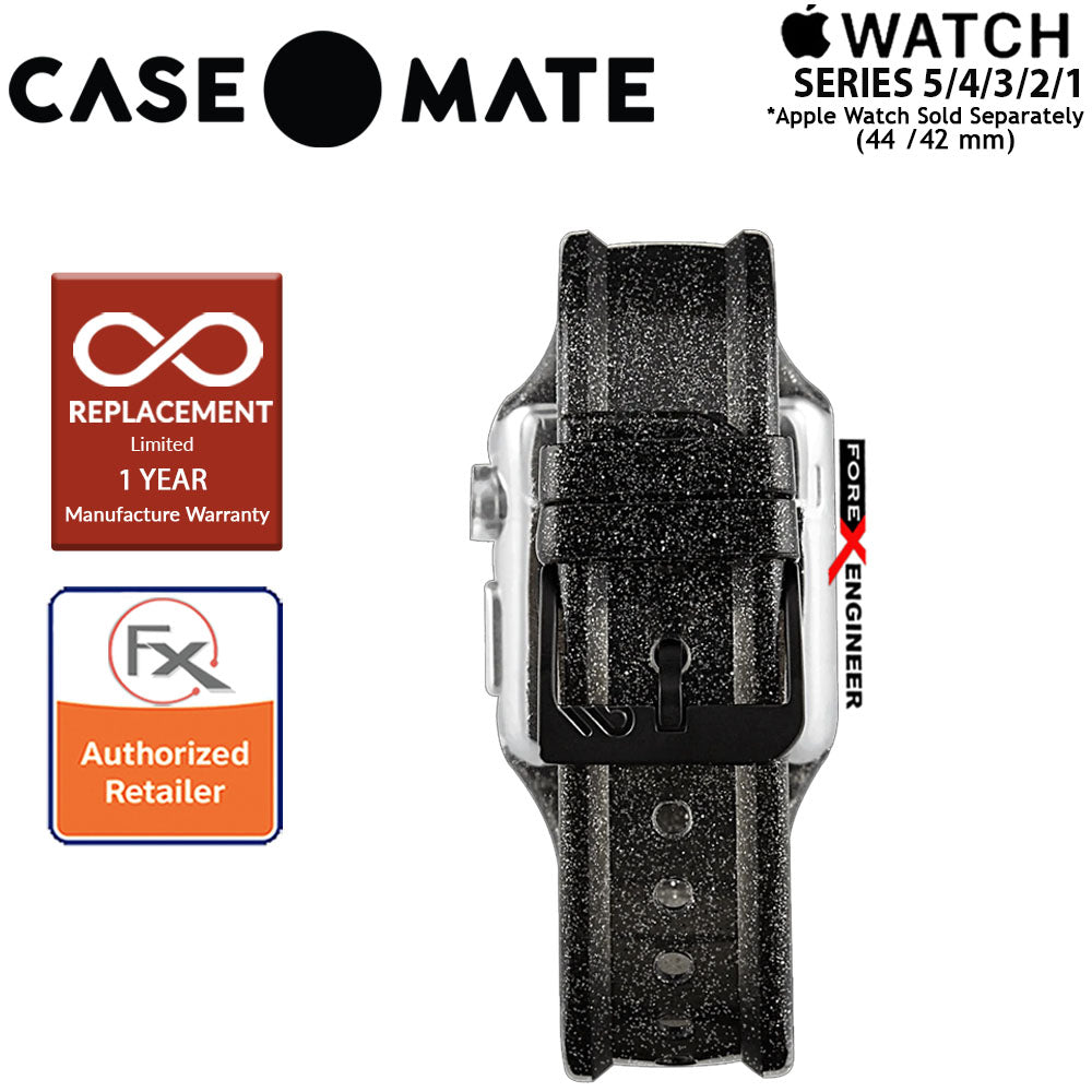 [RACKV2_CLEARANCE] Case Mate Sheer Glam Band for Apple Watch Series SE - 6 - 5 - 4 - 3 - 2 - 1 ( 42 - 44 mm ) ( Noir ) ( Barcode : 846127166072 )