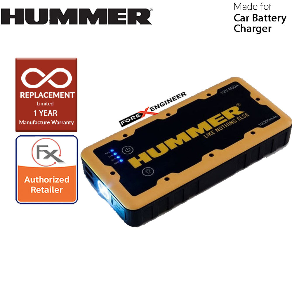 [RACKV2_CLEARANCE] HUMMER H2 Jump Starter with Powerbank 12000mAh (300A - 600A, 12V Jump Start) ( Barcode: 4897035892245 )