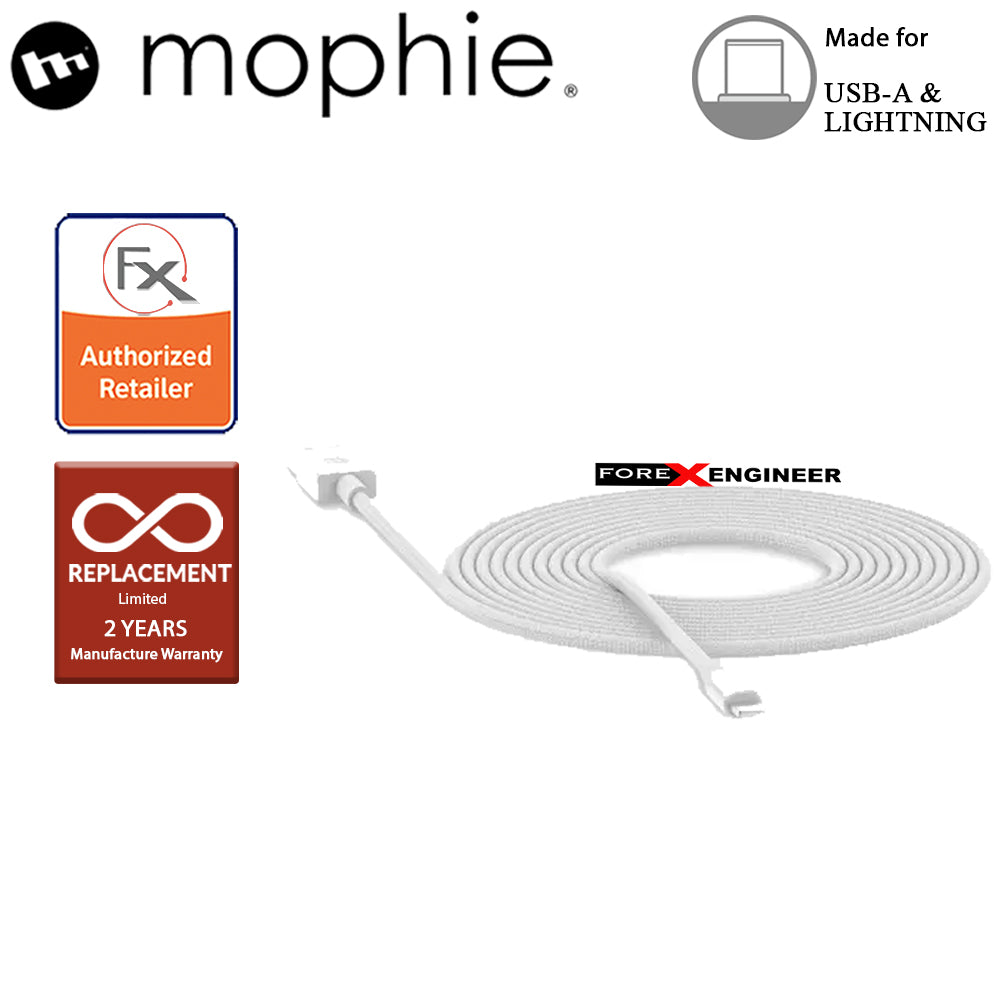 Mophie USB-A to Lightning Cable 3m - White ( Barcode : 848467093728 )