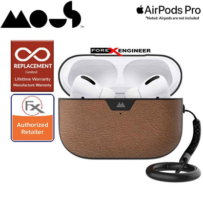 Mous for Airpods Pro Case - Comes with Carabiner Keychain - Brown Leather Colour ( Barcode : 5060624483158 )
