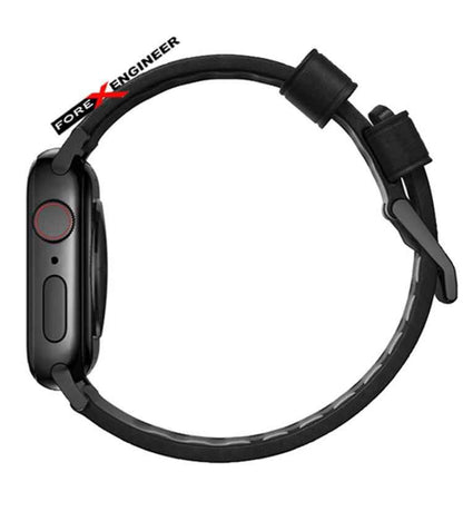 [ONLINE EXCLUSIVE] Nomad Active Strap Waterproof Leather for Apple Watch (45mm/44mm/42mm) (Black Hardware) - Black