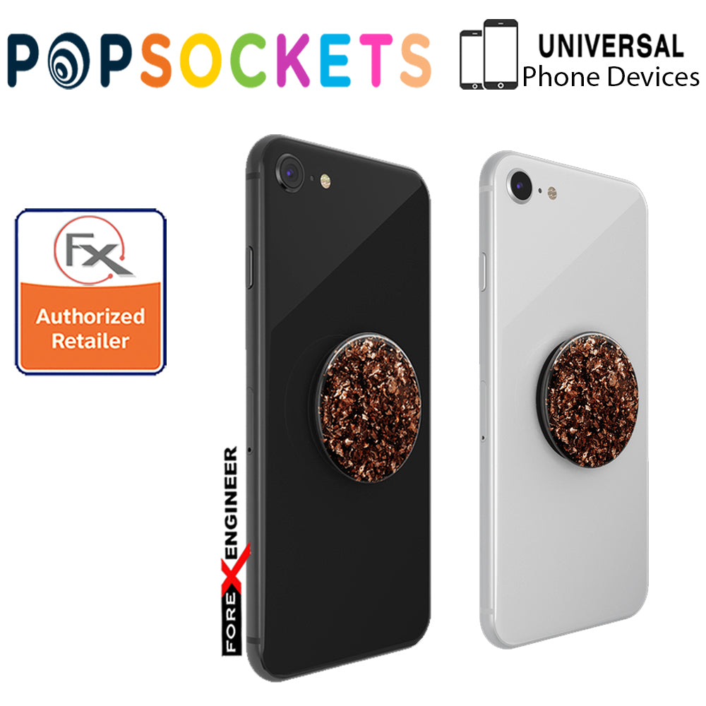 PopSockets PopGrip  Swappable Premium ( Foil Confetti Copper) ( Barcode : 842978158273 )