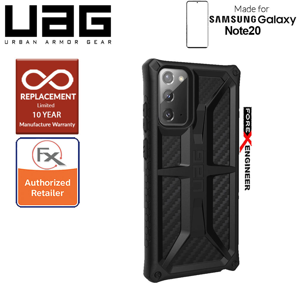 UAG Monarch for Samsung Galaxy Note 20 5G 2020 - Rugged Military Drop Tested -  Carbon Fiber ( Barcode : 812451036411 )