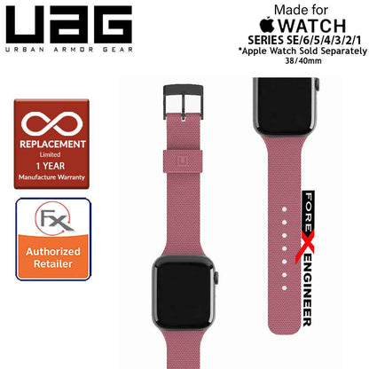 UAG [U] Dot Silicone Strap for Apple Watch Series 7 - SE - 6 - 5 - 4 - 3 - 2 - 1 ( 41mm - 40mm - 38mm ) - Dusty Rose (Barcode: 812451036282 )