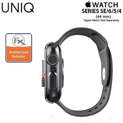 UNIQ Garde Protective Case for Apple Watch for Series SE - 6 - 5 - 4 ( 44mm) - Slim hybrid proctective case with screen protector - Tinted Grey  ( Barcode : 8886463669600  )