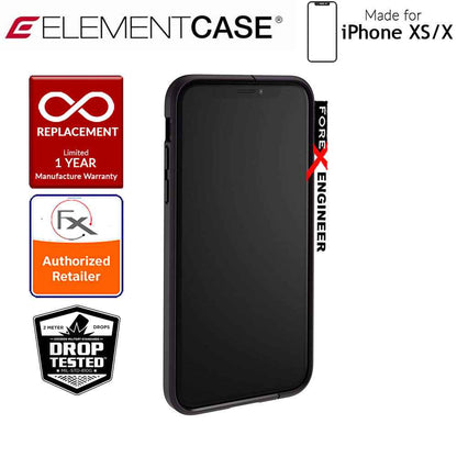 [RACKV2_CLEARANCE] Element Case Illusion for iPhone Xs - X - Military Spec Drop Protection - Black - Forexengineer-malaysia