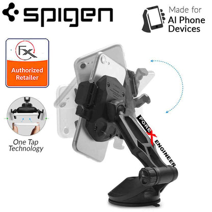 DE-RESERVE Spigen Car Mount Holder Kuel Signature TS36 -360 Angles with One Tap Technology - Black - Forexengineer-malaysia