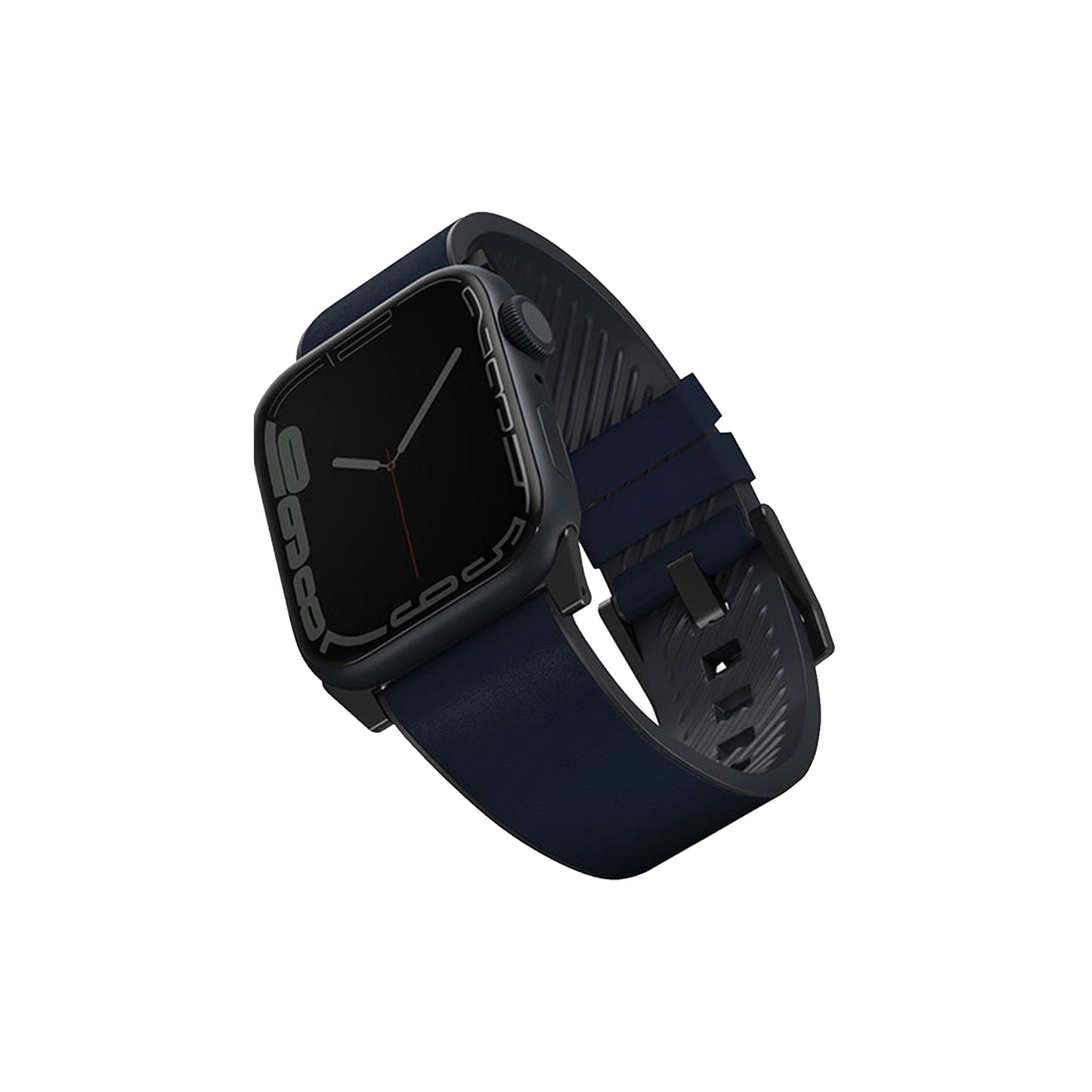 Uniq Straden Leather Strap for Apple Watch Series 7 - SE - 6 - 5 - 4 - 3 - 2 - 1 ( 45mm - 44mm - 42mm ) - Blue