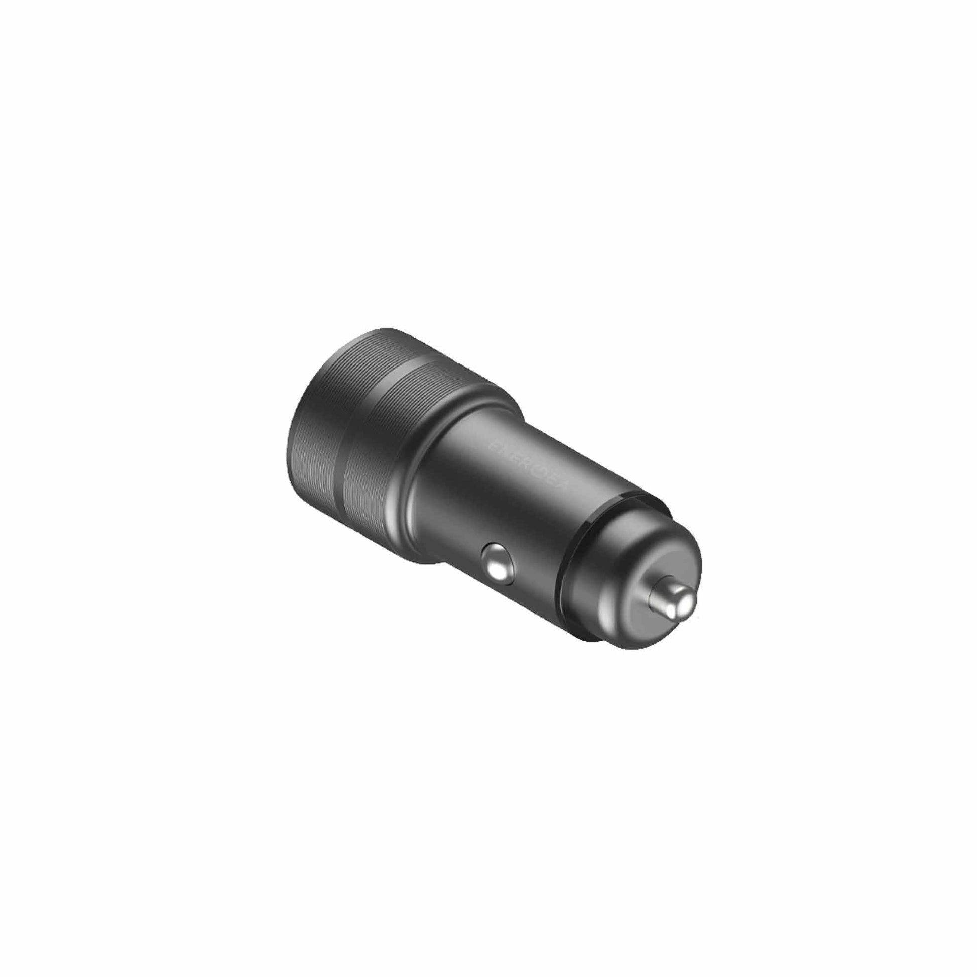 Energea AluDrive PD20+ Car Charger ( USB-C PD20 + USB-A QC3.0 Duo Port Aluminium 38W ) - Gunmetal (Barcode: 6957879424120 ) - Forexengineer -Malaysia- 6957879424120