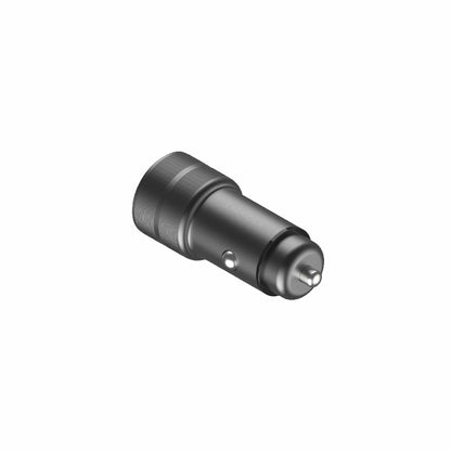 Energea AluDrive PD20+ Car Charger ( USB-C PD20 + USB-A QC3.0 Duo Port Aluminium 38W ) - Gunmetal (Barcode: 6957879424120 ) - Forexengineer-malaysia