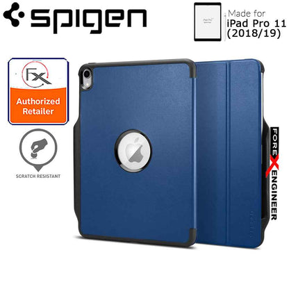 Spigen Smart Fold 2 for iPad Pro 11" (2018-19) - with build in Apple Pencil slot - Blue - Forexengineer-malaysia