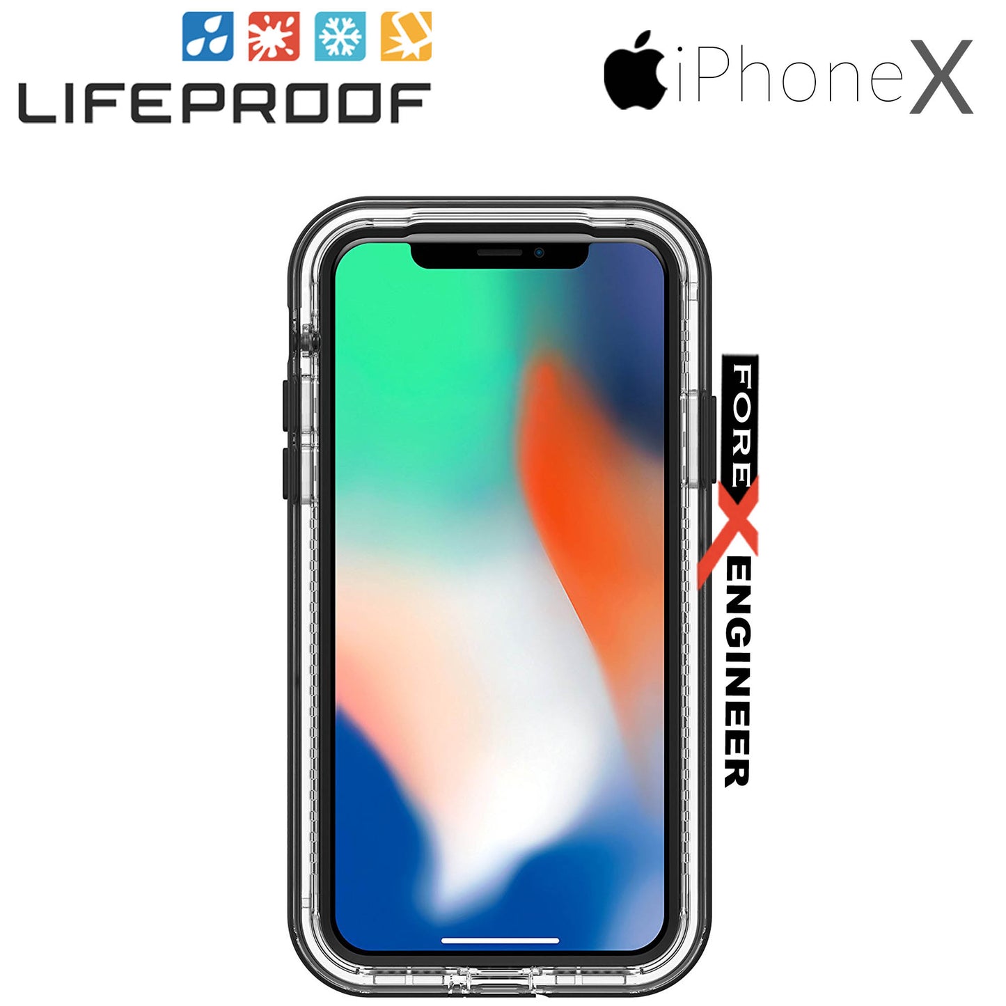 LifeProof Next Series For iPhone X - Xs - Black Crystal