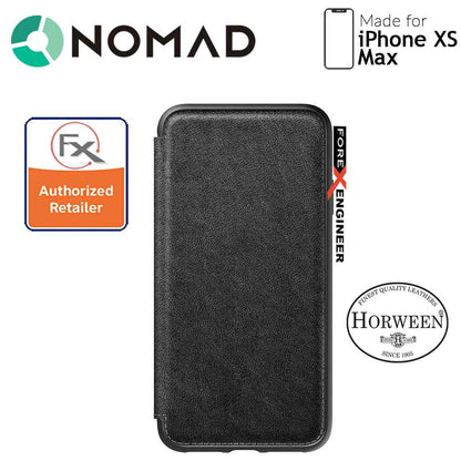 Nomad Leather Folio Case for iPhone Xs Max - Black - Forexengineer-malaysia