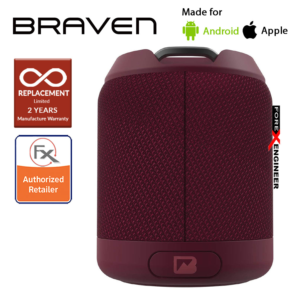 Braven BRV Mini Waterproof Wireless Speaker - Red (Barcode: 848467098914)