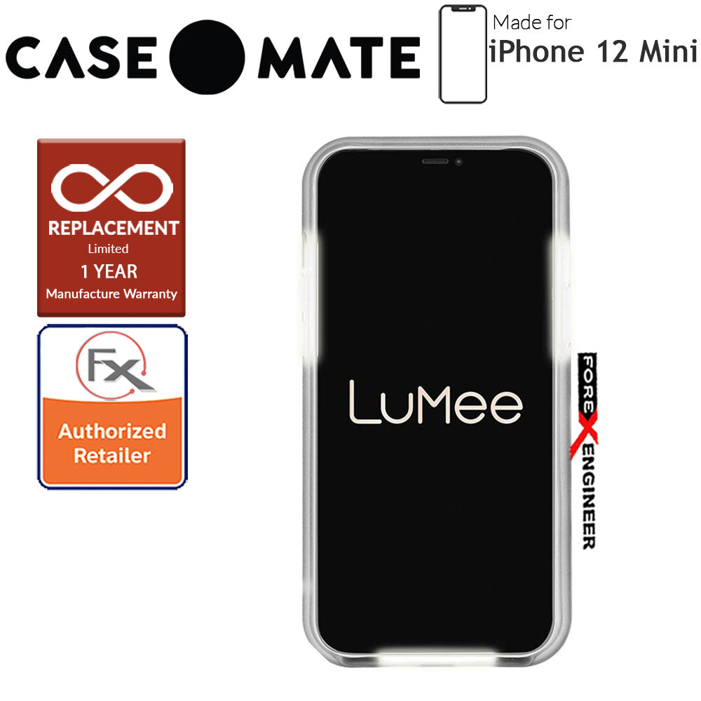 Case Mate LuMee Halo for iPhone 12 Mini 5G 5.4" - Matte Black with MicroPel (Barcode: 846127196741)