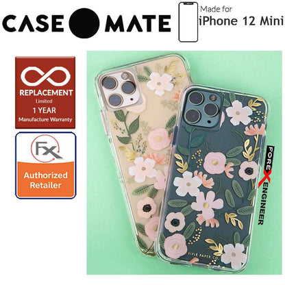 Case Mate Rifle Paper Co. for iPhone 12 Mini 5G 5.4" - Wild Flowers with MicroPel (Barcode: 846127196598 )