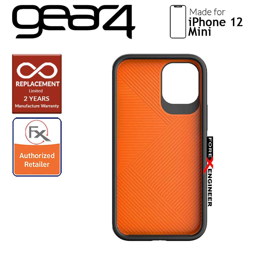 Gear4 Battersea for iPhone 12 Mini 5G 5.4"- D3O Material Technology - Drop Resistant Up to 5 meters - Black (Barcode : 840056127920)
