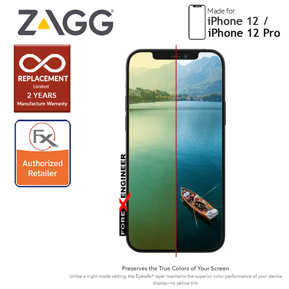 InvisibleShield Glass Elite VisionGuard+ for iPhone 12 - 12 Pro 5G 6.1" - Clear (Barcode: 840056131798)
