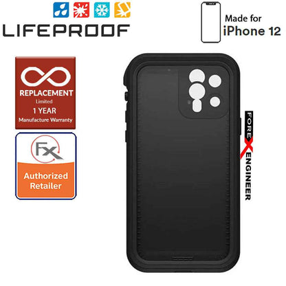 Lifeproof FRE Waterproof Case for iPhone 12 Pro ONLY  5G 6.1" - Black (Barcode: 840104215777)