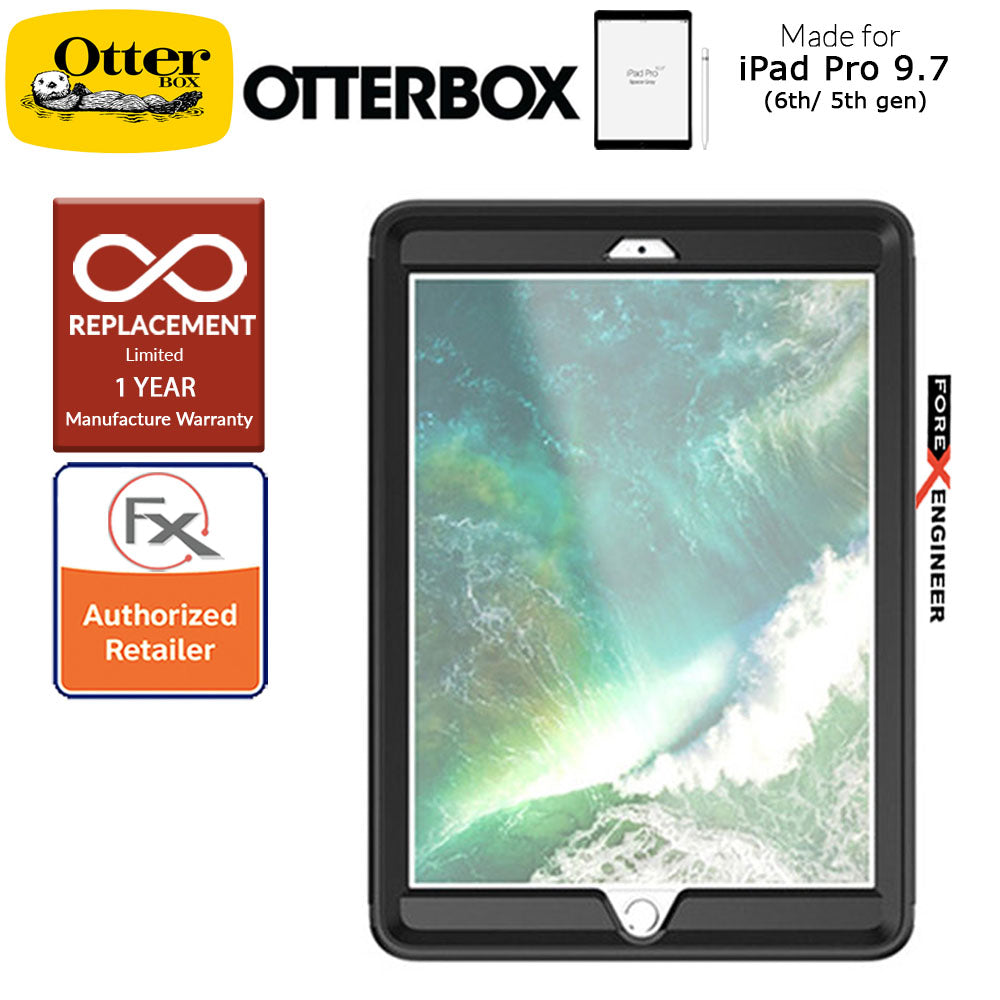 OtterBox Defender Series for iPad 9.7 inch 2018 5th - 6th Gen - Black Color ( Barcode: 660543419112 )