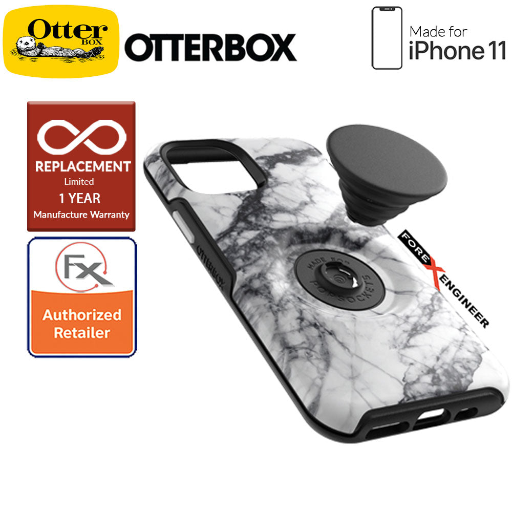 Otterbox OTTER + POP Symmetry for iPhone 11 - White Marble Color ( Barcode: 660543526889 )