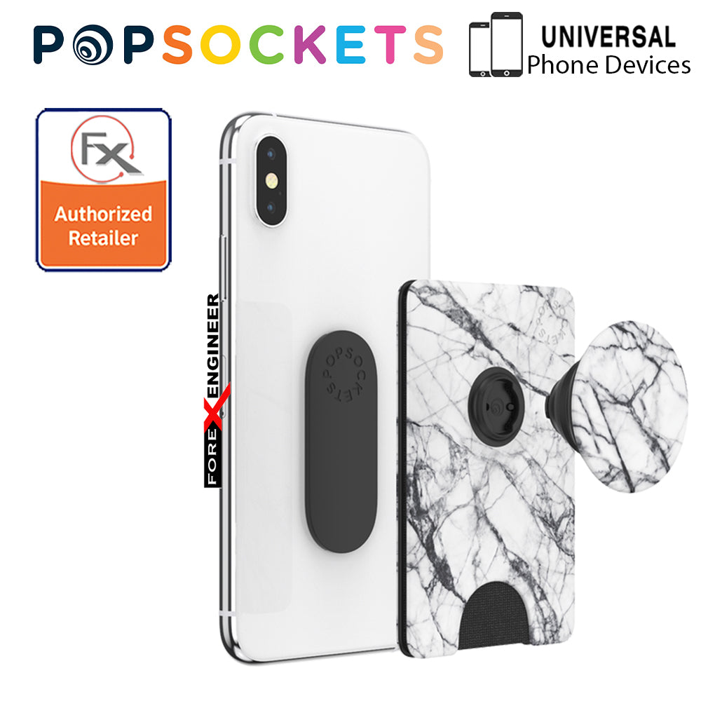 PopSockets PopWallet+ - Dove White Marble (Barcode: 842978171289)