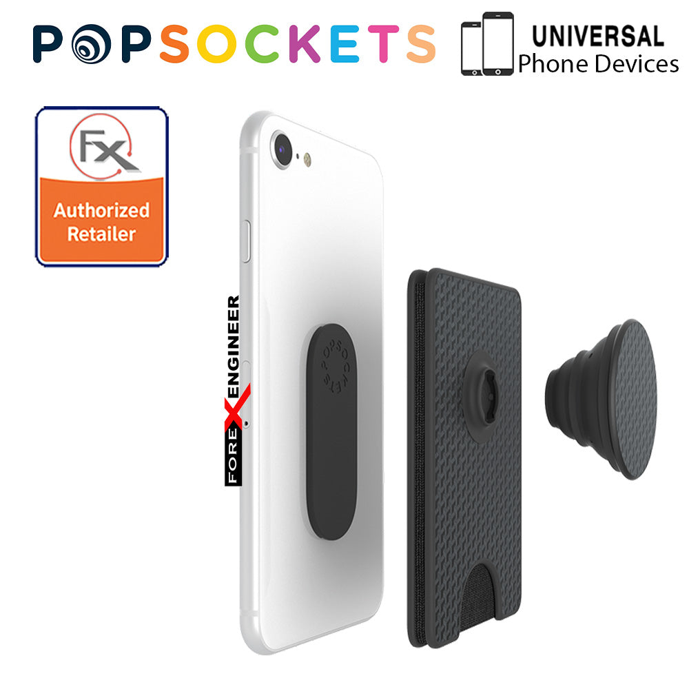 PopSockets PopWallet+ Premium - Black Carbon (Barcode: 842978160528)