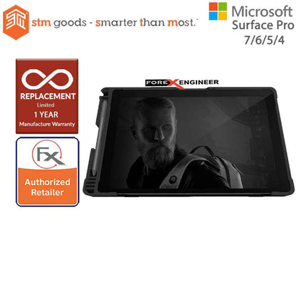 STM DUX Shell for Microsoft Surface Pro 7 - 6 - 5 - 4 - Black Color
