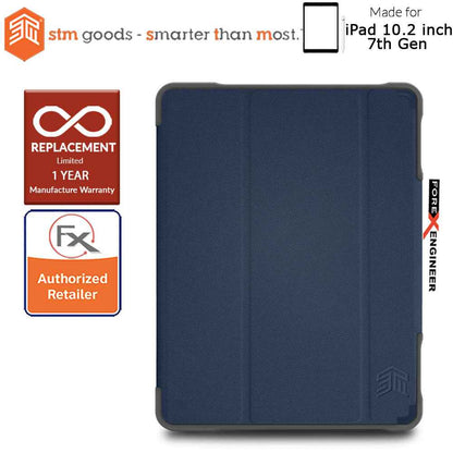 STM Dux Plus Duo for iPad 10.2 inch ( iPad 7th - 8th - 9th Gen ) ( 2019 - 2021 ) - Midnight Blue (Barcode: 765951764943 )