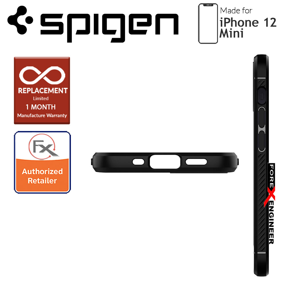 Spigen Rugged Armor for iPhone 12 Mini 5.4" - Matte Black (Barcode : 8809710756762)