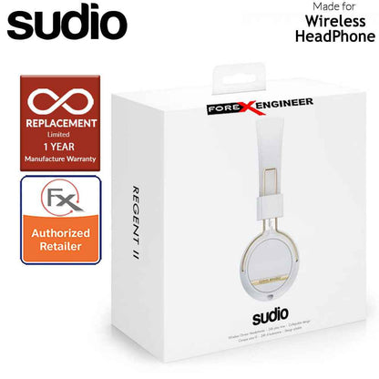 Sudio Regent 2 - Regent II Wirelss Headphone with Passive-Noise Isolation ( White )