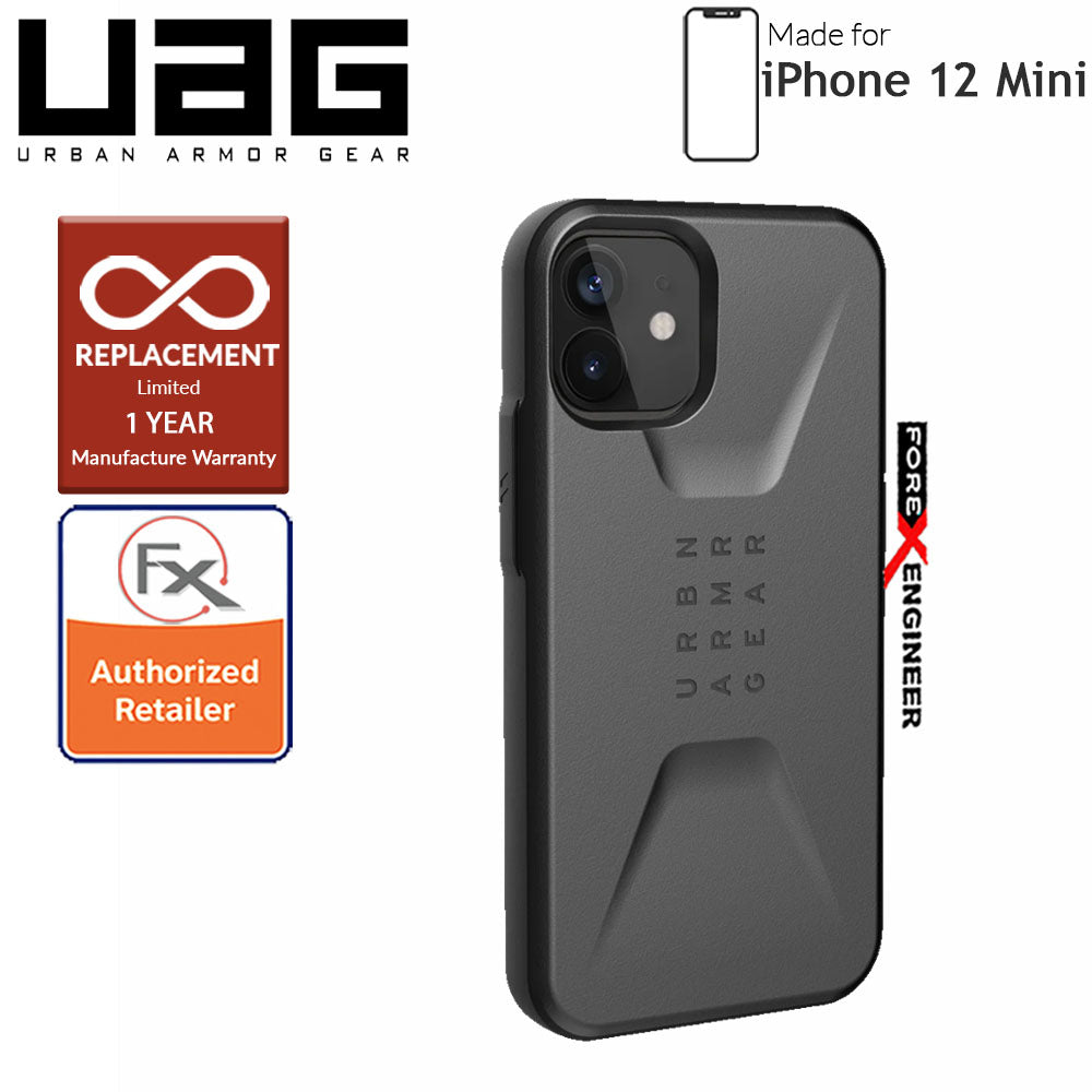 UAG Civilian for iPhone 12 Mini 5G 5.4" - Silver ( Barcode : 812451036503)