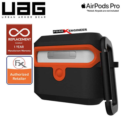 UAG Hardcase V2 for Airpods Pro  - Black-Orange (Barcode : 812451035483 )