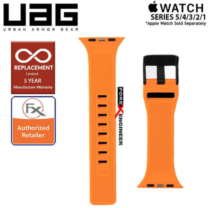 [RACKV2_CLEARANCE] UAG Scout Strap for Apple Watch Series 7 - SE - 6 - 5 - 4 - 3 - 2 - 1 ( 45mm - 42mm - 44mm ) - Stainless steel hardware - Orange Color ( Barcode : 812451034363 )