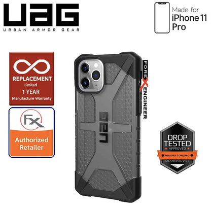 [RACKV2_CLEARANCE] UAG Plasma for iPhone 11 Pro - Feather Light Rugged & Military Drop Tested - Ash - Forexengineer-malaysia
