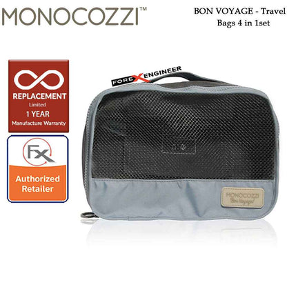 Monocozzi Bon Voyage Travel Bags 4 in 1 Set - Black color
