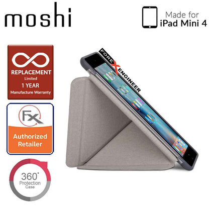 Moshi VersaCover with Folding Cover for iPad Mini 4  - Metro Black - Forexengineer-malaysia
