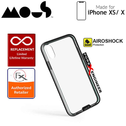 Mous Clarity Case for iPhone Xs - X - Air Shock High Impact Material - Clarity Black - Forexengineer-malaysia